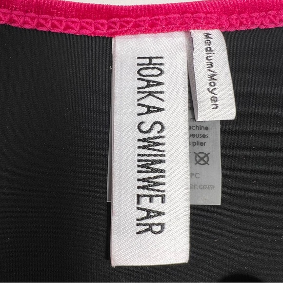 NWOT Hoaka Swimwear Fushsia Velvet Swim Bottoms Size Medium - Picture 7 of 10